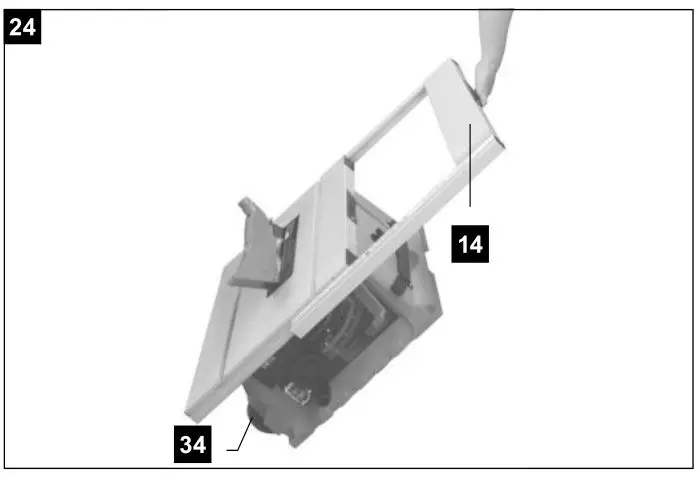 scheppach HS105 230V 255mm Electric Table Saw -Figure 24