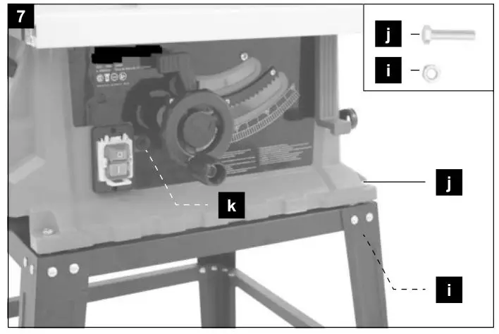 scheppach HS105 230V 255mm Electric Table Saw -Figure 7