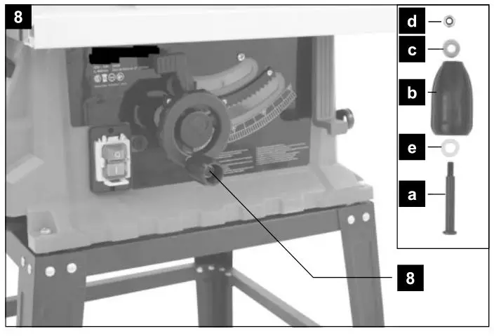 scheppach HS105 230V 255mm Electric Table Saw -Figure 8