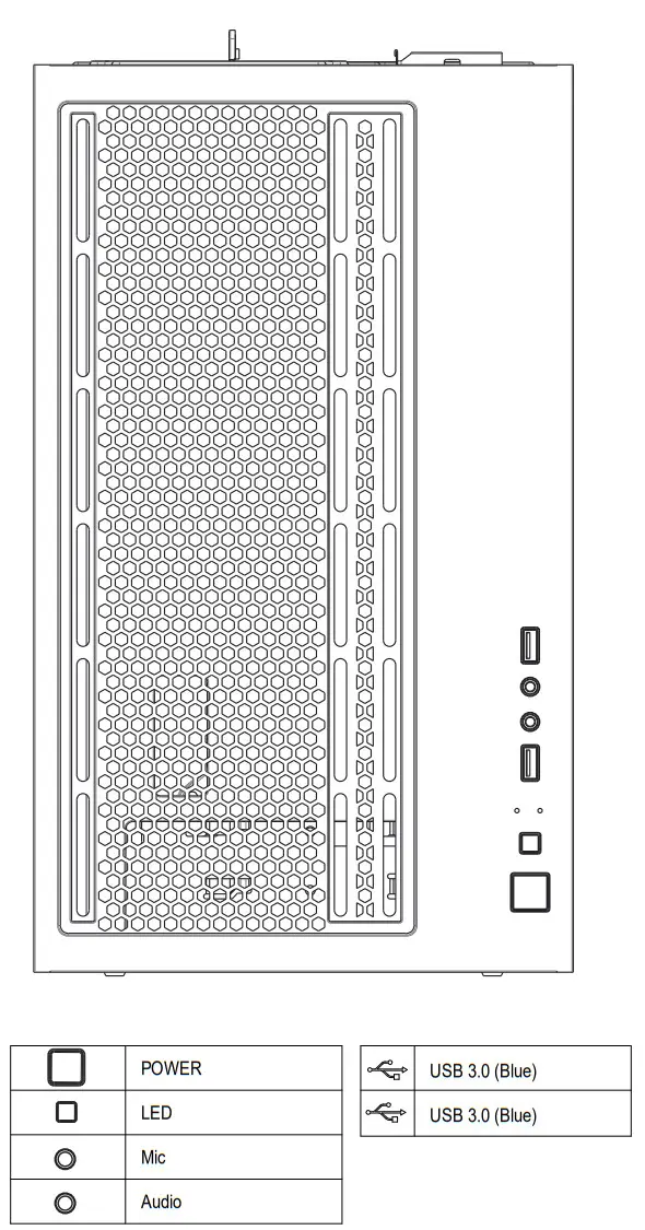 AZZA CSAZ-140 ELISE Micro-ATX Case - Figure 2