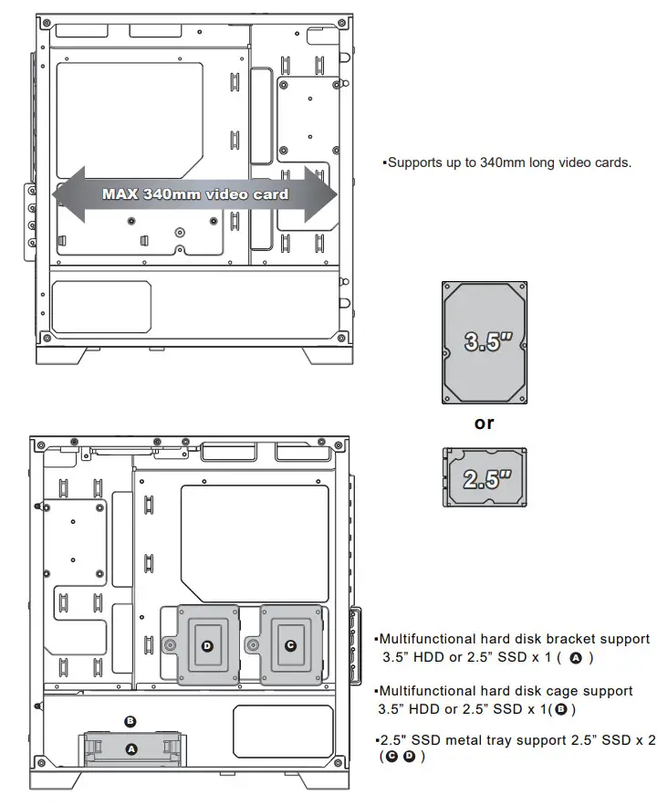 AZZA CSAZ-140 ELISE Micro-ATX Case - Figure 3