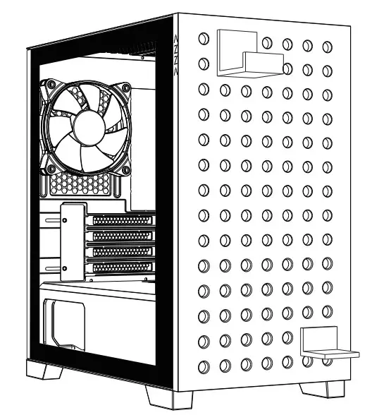 AZZA CSAZ-140 ELISE Micro-ATX Case