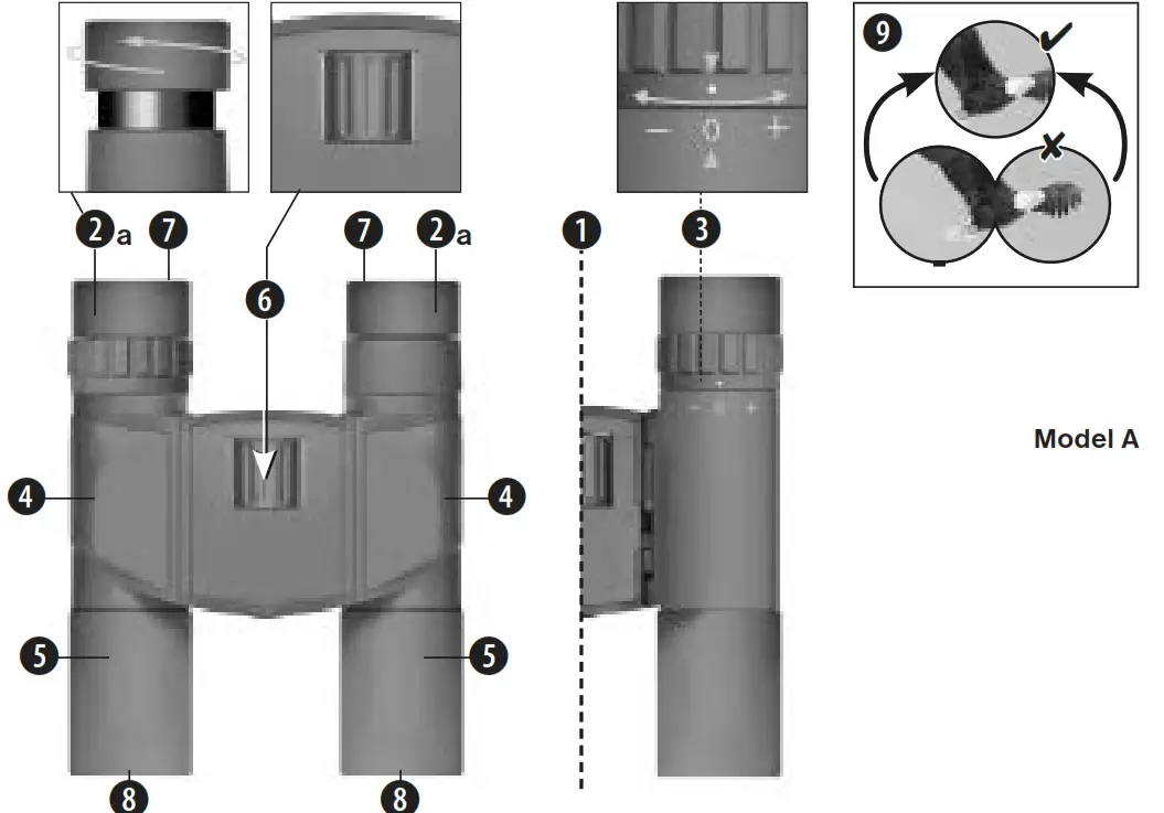 BRESSER Hunter 8x21 Compact Binoculars - 1