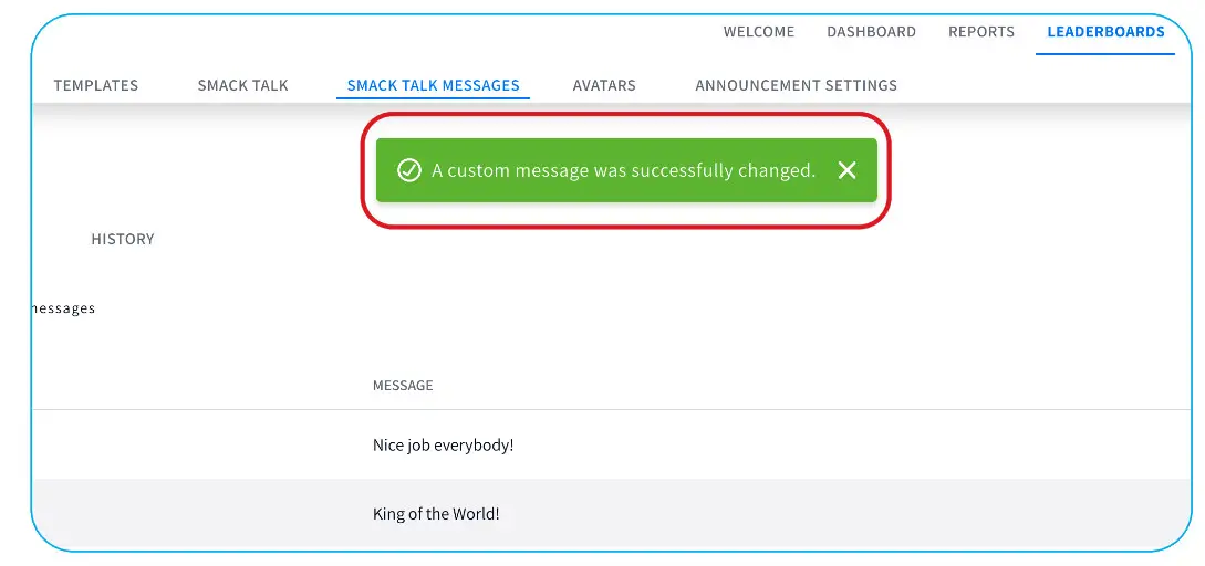 Smack Talk in HME Cloud on a Desktop Browser - home mesgsagfde