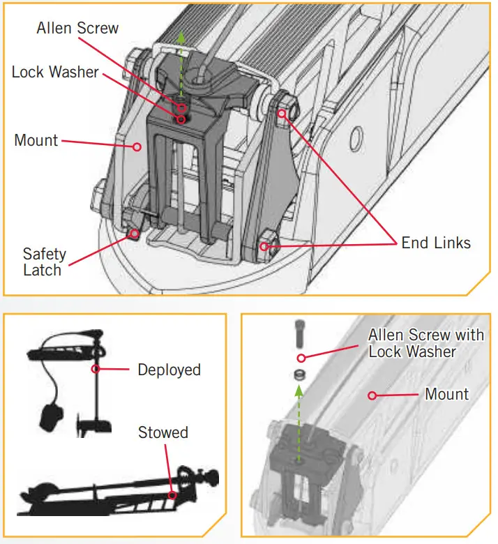 MINN KOTA Fortrex Bow-Mount Trolling Motor - Assembly of BowGuard to Mount
