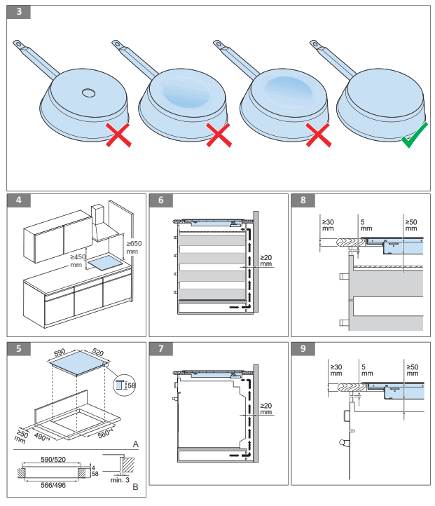 TOMADO TIH6001B Built In Induction Hob With 4 Cooking - fig 1