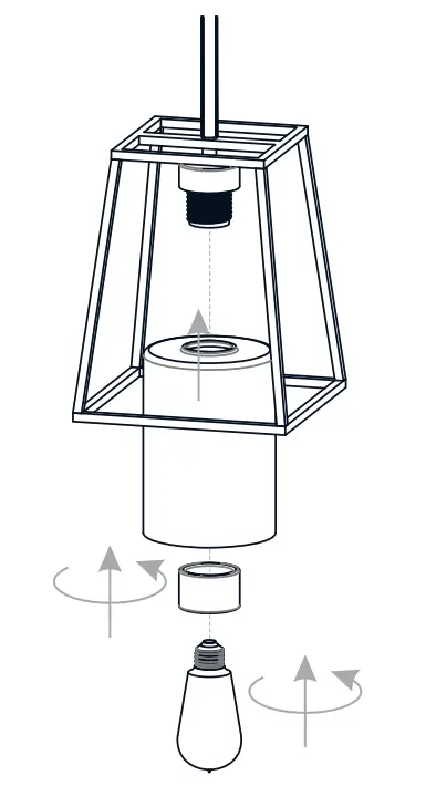 QUOIZEL PRC1508BN 1 Light 8 inch Brushed Nickel Mini Pendant Ceiling Light fig 12