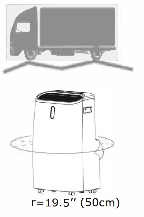 GYMAX FP10115US-WH+ Portable Air Conditioner 4