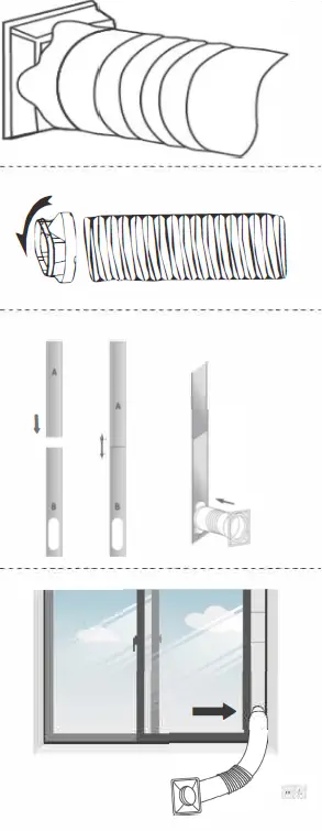 GYMAX FP10115US-WH+ Portable Air Conditioner 5
