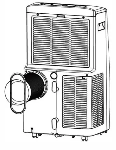 GYMAX FP10115US-WH+ Portable Air Conditioner 6