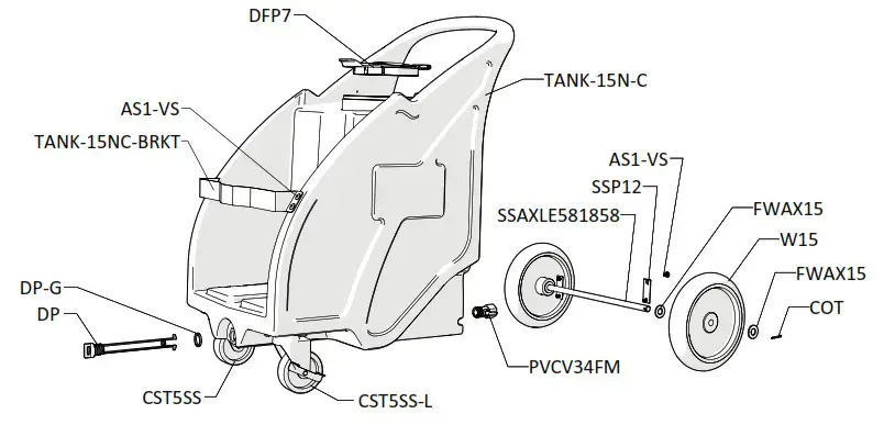 FOAMit FI EZB 15NV EZBlend Foam Unit - READ ALL INSTRUCTIONS BEFORE OPERATING EQUIPMENT