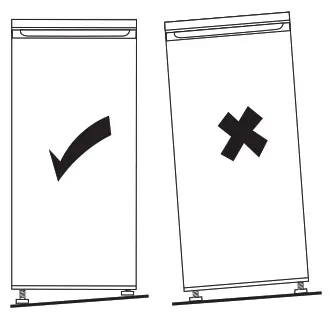 Haier HRF360T series Fridge Freezer - Levelling the unit