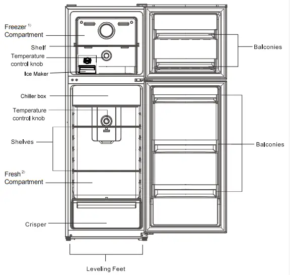 Haier HRF360T series Fridge Freezer - Overvew