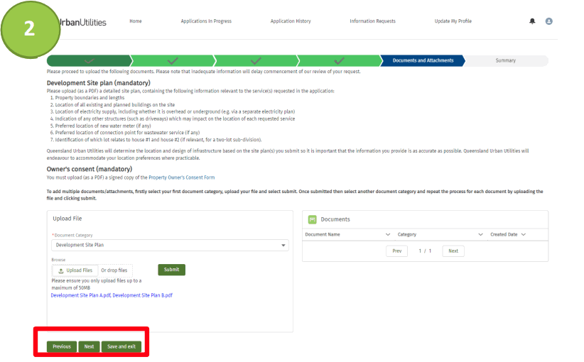 UrbanUtilities Developer Services Application Portal - fig 2.
