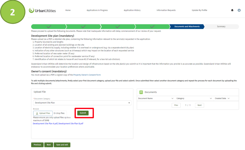 UrbanUtilities Developer Services Application Portal - fig 6