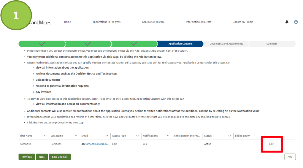 UrbanUtilities Developer Services Application Portal - fig 8