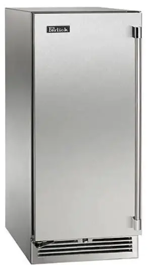 Perlick-HP15RS-4-1R L-Indoor-Signature-Series-Refrigerator-Solid-Stainless-Steel Door