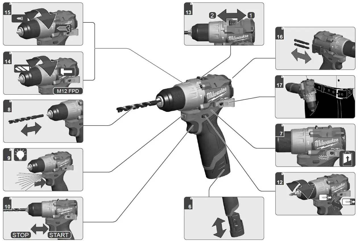milwaukee-M12-FDD2-Cordless-Drill-Driver-FIG 1