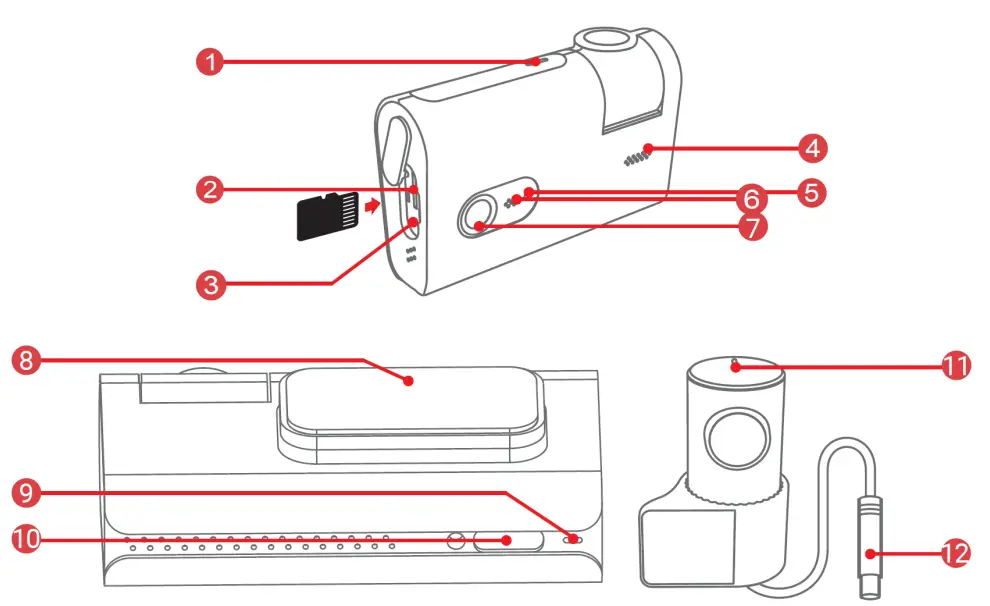 DDPAI X2S Pro Dual Channel Dashcam - fig 2