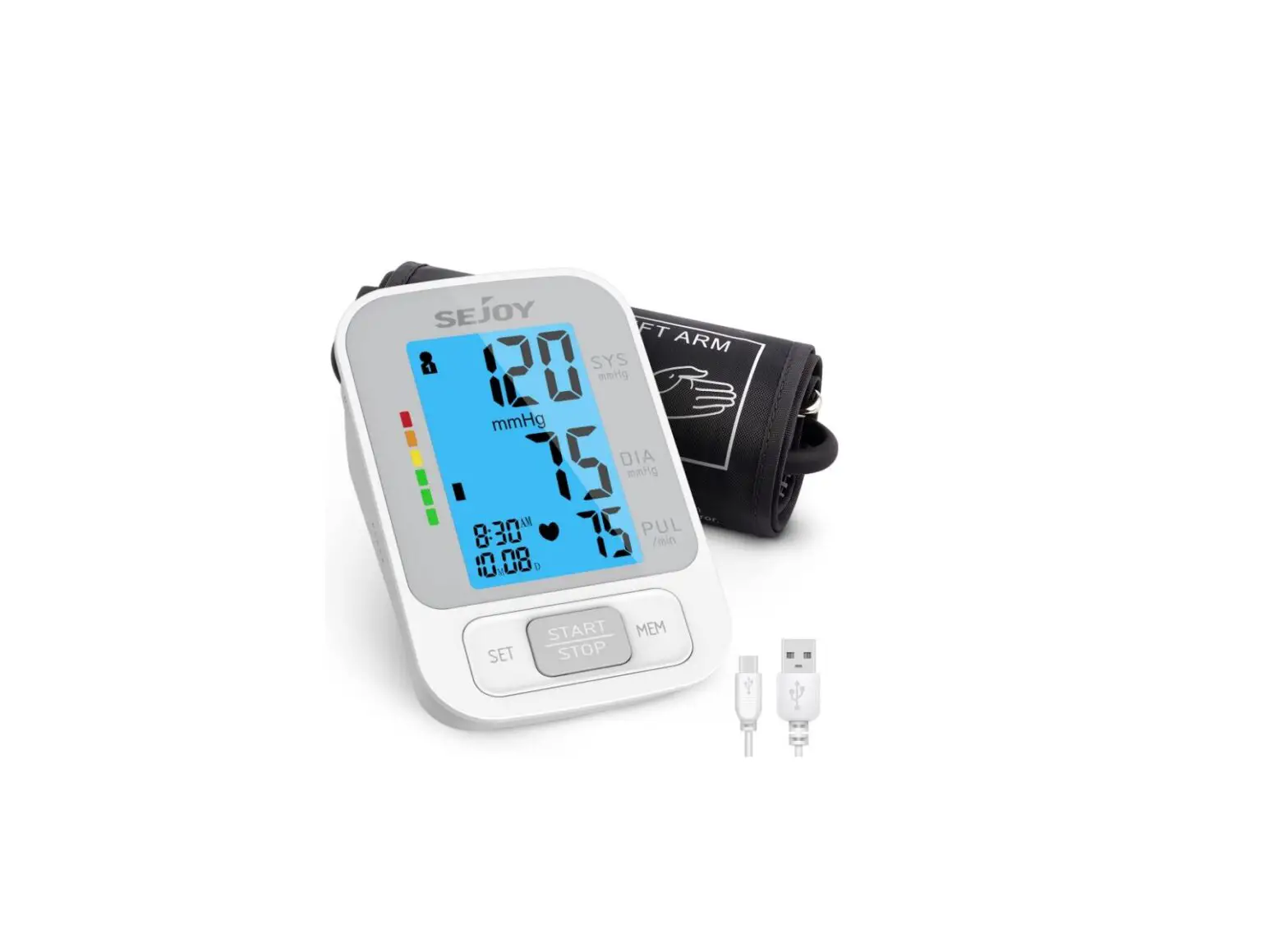 Sejoy Dbp-6296b Arm Type Fully Automatic Digital Blood Pressure Monitor Owner's Manual
