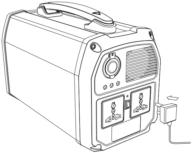 ACOPOWER PS500N 500W Portable Solar Generator - How to Use AC Output Port