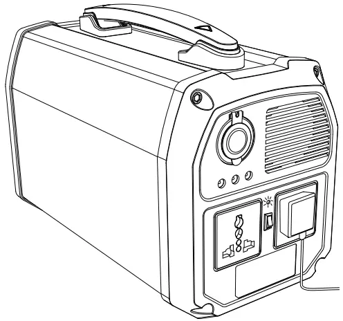 ACOPOWER PS500N 500W Portable Solar Generator - How to Use AC Output Porta