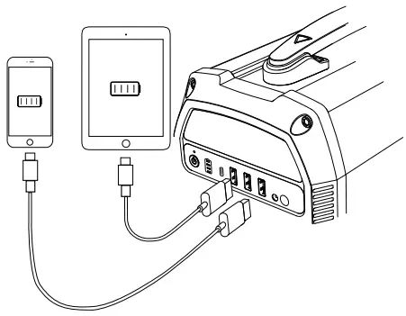 ACOPOWER PS500N 500W Portable Solar Generator - USB Output