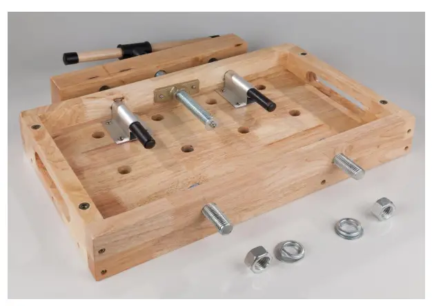 Westfalia 94 53 56 Mini Rubberwood Workbench - assambly