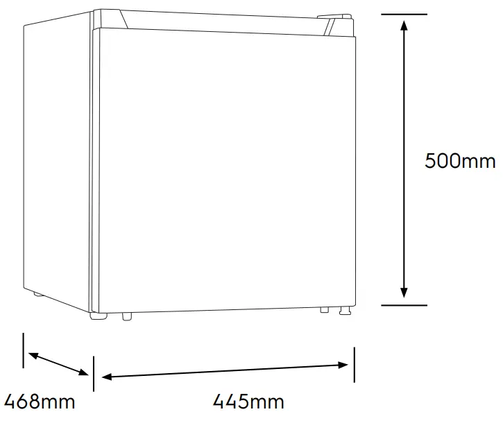 Electrolux EUM0500BD 44L Mini Bar Fridge -Electrolux EUM0500BD 44L Mini Bar Fridge -