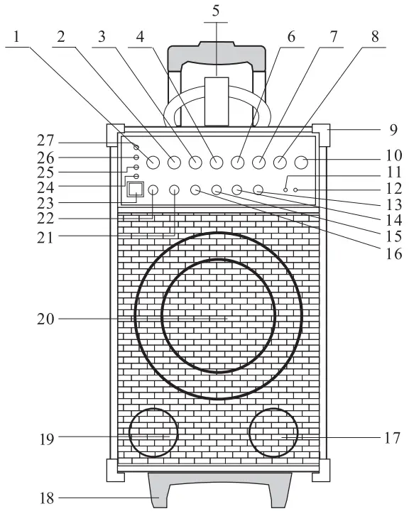 PYLE PWMA930IBT Wireless BT Portable PA Speaker System -- SYSTEM