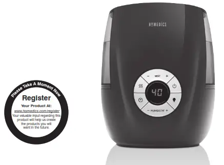 Homedics UHE-WM68 Cool and Warm Mist Ultrasonic - Ultrasonic Humidifier