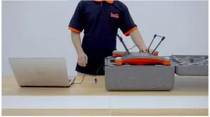 SwellPro SplashDrone 4 Multifunctional Waterproof Drone-laptop