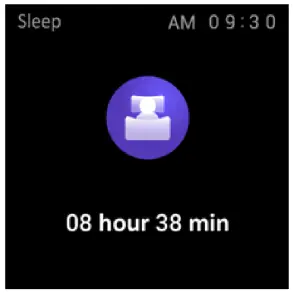 kogan Pulse Body Temperature Thermometer Smart Watch -sleep time