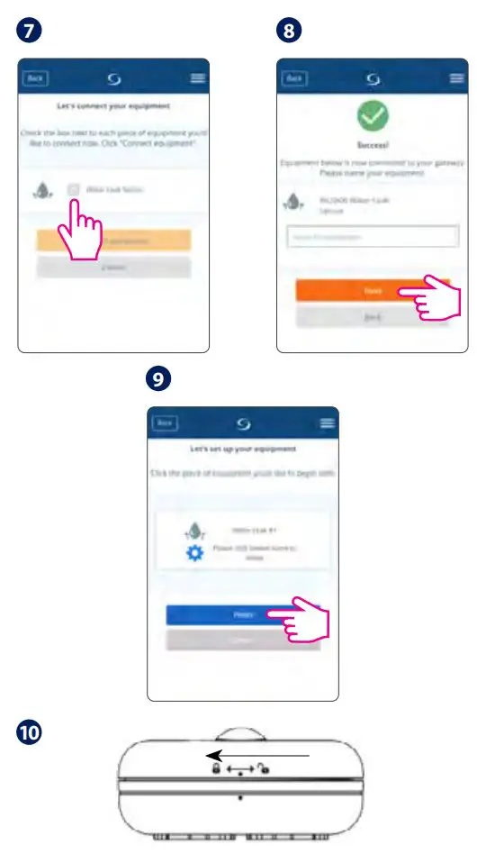 SALUS Water Leak Sensor WLS600 User Guide - Go to the App