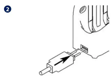 SALUS Water Leak Sensor WLS600 User Guide - Insert the square end of the Sensor Cable into the terminals on the stand
