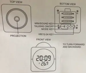 Clocks KEY- HR Digital Alarm Clock