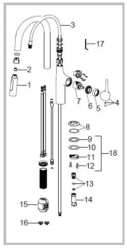 Kraus Oletto Pull Down Kitchen Faucet KPF-3101 fig10