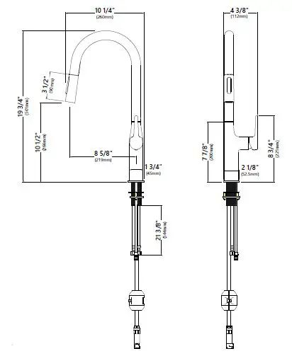 Kraus Oletto Pull Down Kitchen Faucet KPF-3101 fig3