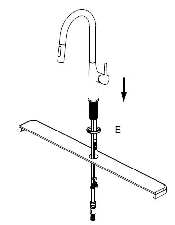 Kraus Oletto Pull Down Kitchen Faucet KPF-3101 fig4