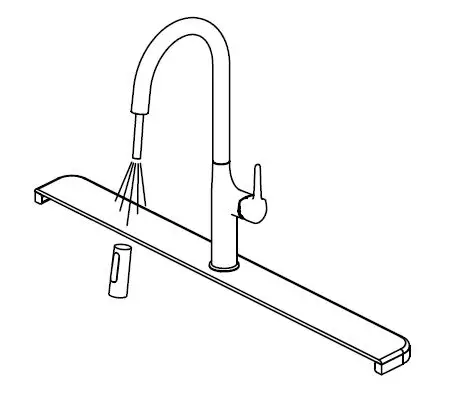 Kraus Oletto Pull Down Kitchen Faucet KPF-3101 fig9