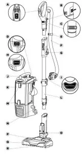 Shark NV620UKT Powered Lift Away Upright Vacuum Cleaner - fig