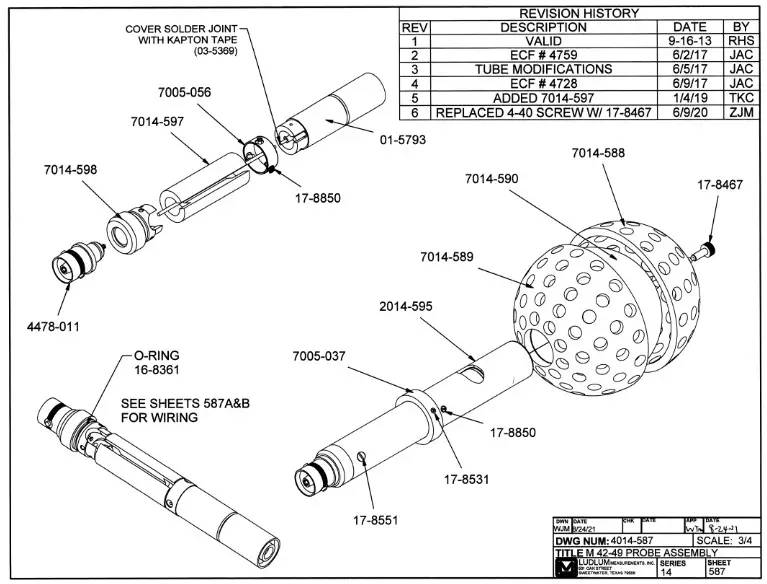 LUDLUM 42-49B Neutron Detector- Drawings and Diagrams 2
