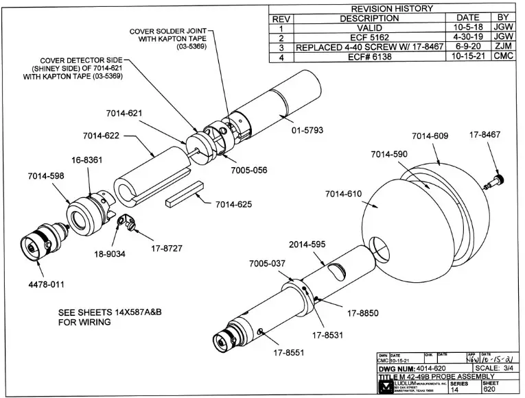 LUDLUM 42-49B Neutron Detector- Drawings and Diagrams 3