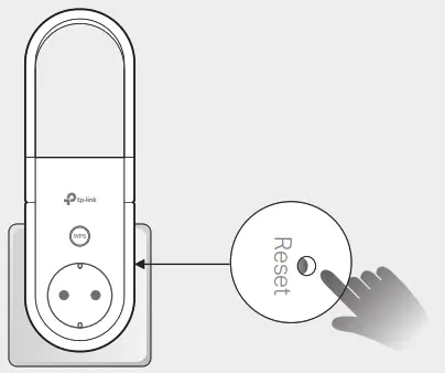 tp link RE365 AC1200 Wi Fi Range Extender with AC Passthrough - reset the extender