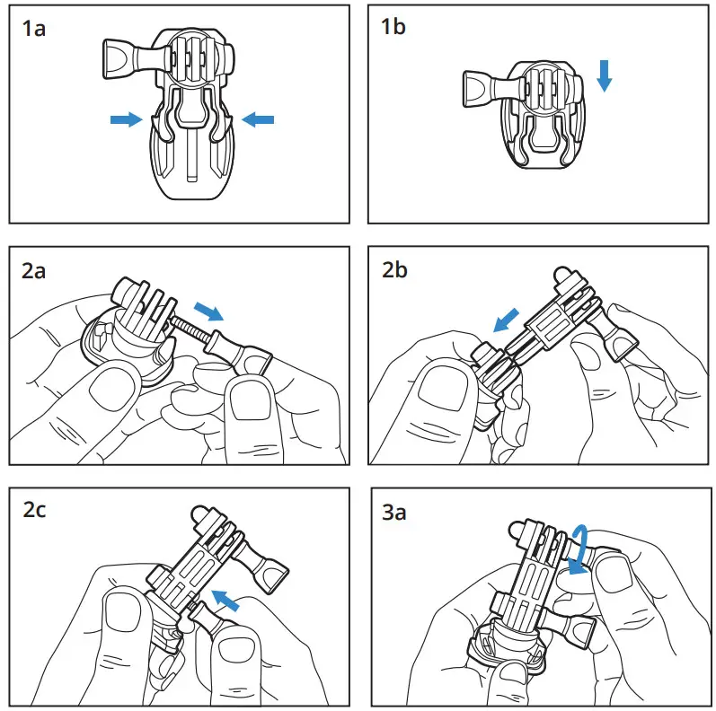 REXING A1 Action Camera - Installation