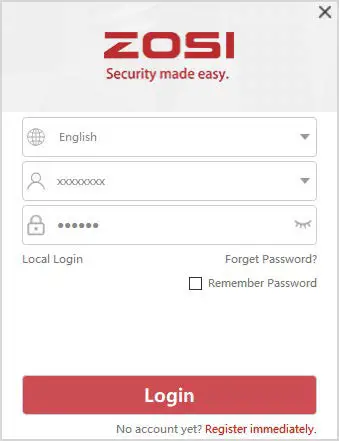 ANSJER ZG1883M Wireless IP Camera- Login