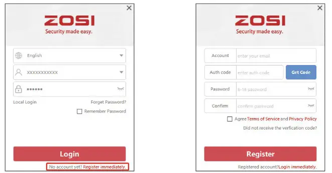 ANSJER ZG1883M Wireless IP Camera- Register