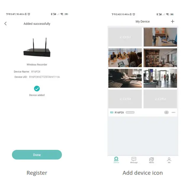 ANSJER ZG1883M Wireless IP Camera- add device