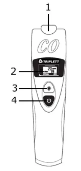 TRIPLETT GSM130 Carbon Monoxide Meter- METER DESCRIPTION