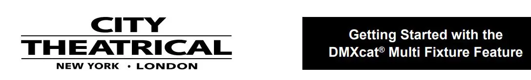 CITY THEATRICAL CIT6000 DMXcat Multi Fixture Test Tool User Manual